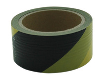 Sperrebånd 80 meter gul/svart - PRIZE